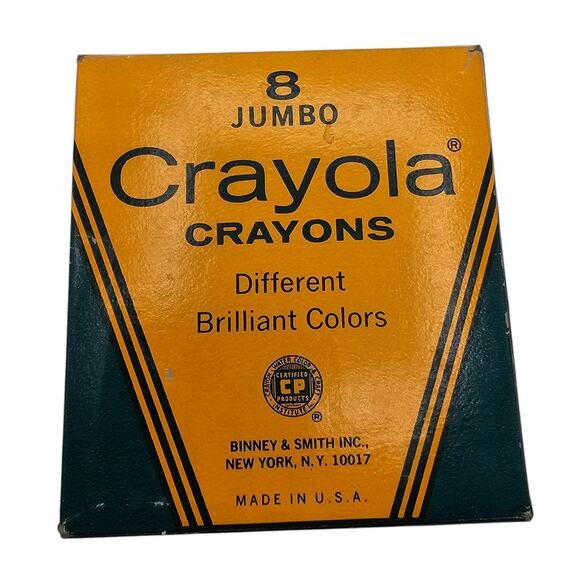 Vintage Crayola Jumbo Crayons - Box of 8 - Picture 1 of 4